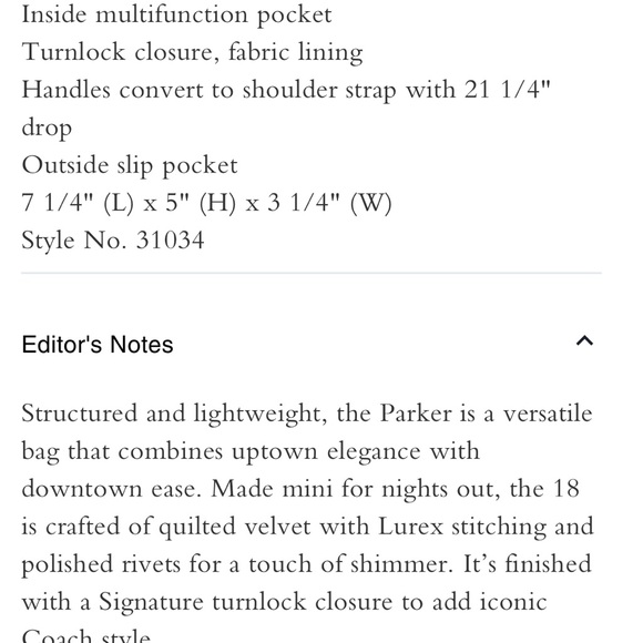 Coach velvet refined calf leather clutch or shoulder evening bag - Picture 2 of 6